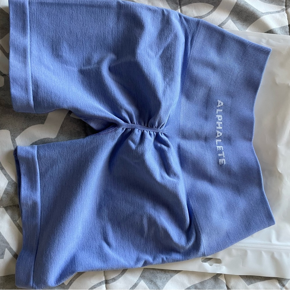 NWT alphalete 4.5 inch shorts in digital violet
